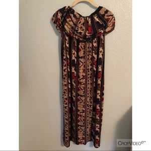 Tribal Strapless Dress